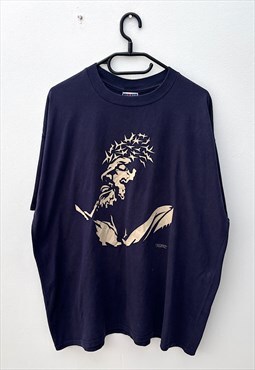 Vintage March for Jesus Christ 99 navy blue T-shirt XL 