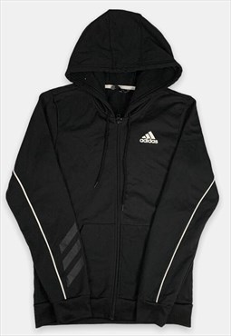 Vintage Adidas black zip hoodie