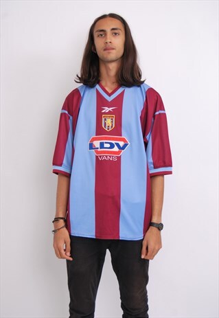 VINTAGE 99/00 ASTON VILLA HOME FOOTBALL SHIRT