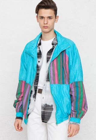 VINTAGE BLUE LE FROG SHELL JACKET