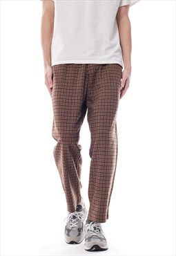 Vintage DOLCE GABBANA Pants Trousers Checked Brown