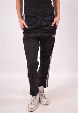 VINTAGE ASICS TRACKSUIT TROUSERS BLACK