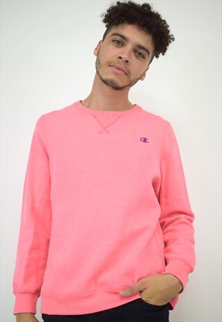 VINTAGE 90S CHAMPION PINK SWEATER