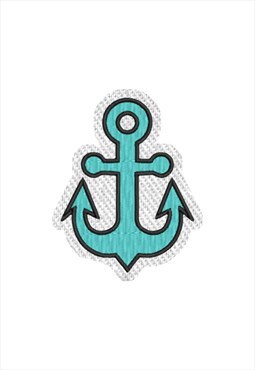 Embroidered Anchor iron on patch / sew on patches
