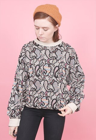 VINTAGE PATTERNED JUMPER /R2167
