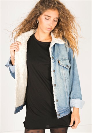 VINTAGE 80S LEVIS WINTER SHEEPSKIN JACKET / R1200R039