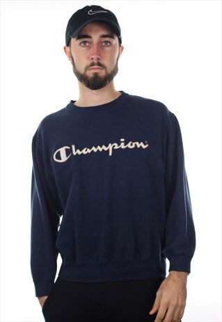 VINTAGE CHAMPION USA SPELL OUT SWEATSHIRT JUMPER