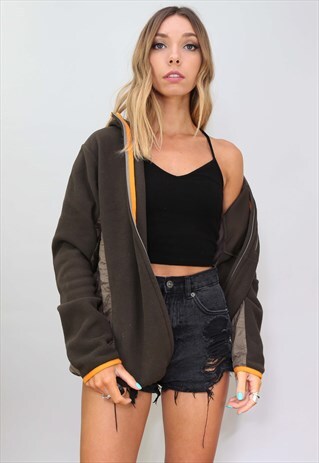 VINTAGE RETRO HELLY HANSEN FLEECE HOODIE