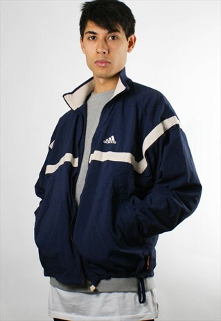 ADIDAS WINDBREAKER JACKET, BOMBER JACKET, ZIP UP