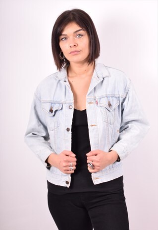 LEVI'S WOMENS VINTAGE DENIM JACKET MEDIUM BLUE 90S