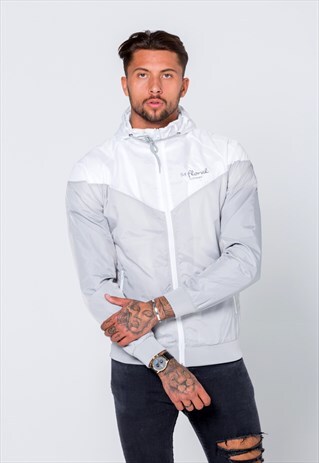 54 FLORAL CORE STROM WINDBREAKER - GREY/WHITE