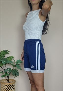 Vintage Adidas Shorts w Logo Front & Three Stripes