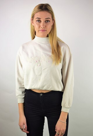 VINTAGE 90'S NAF NAF CROPPED SWEATSHIRT