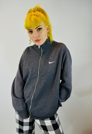 VINTAGE NIKE SWOOSH ZIP UP SWEATSHIRT