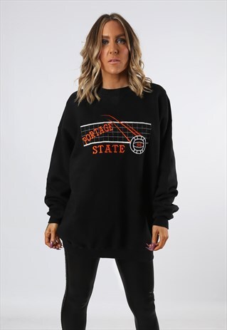 SWEATSHIRT JUMPER OVERSIZED VOLLEYBALL LOGO UK 18 (24U)
