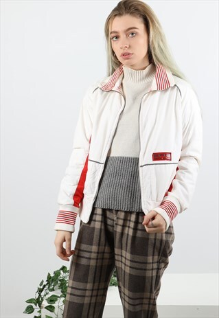 VINTAGE EMPORIO ARMANI SMALL CREAM BIKER JACKET