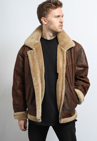 VINTAGE LEATHER AVIATOR JACKET
