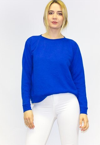 VINTAGE 90'S BLUE CREWNECK SWEATSHIRT