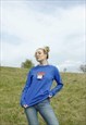 'WEAR YOUR MASK' LONG SLEEVED T-SHIRT BLUE