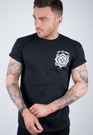 EYE MANDALA BLACK T-SHIRT