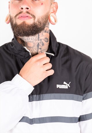 VINTAGE 80S PUMA BOMBER SHELL JACKET / S3687