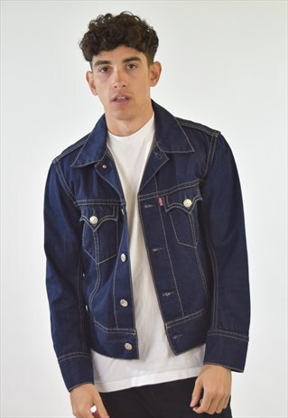 VINTAGE DARK BLUE LEVIS 90S DENIM JACKET