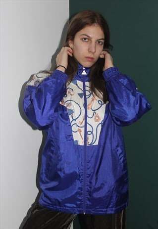 VINTAGE 80' AMAZING PURPLE FESTIVAL UNISEX JACKET