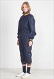 VINTAGE BLUE COLMAR CAPRI COVERALL ALL IN ONE TRACKSUIT