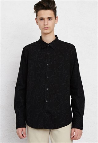 VINTAGE BLACK LEVI'S LONG SLEEVE SHIRT