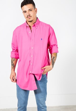 VINTAGE 80S POLO RALPH LAUREN SHIRT/ S4553