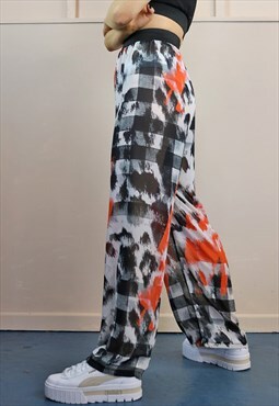 Y2K Trousers in Semi Sheer Fabric