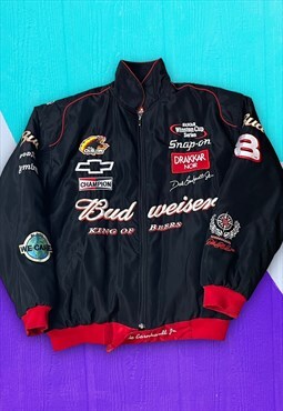 Vintage Jeff Hamilton Budweiser Bomber Jacket