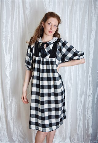 VINTAGE 70S COTTAGE CORE DRESS, MEDIUM SIZE