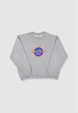 Vintage 90s Hard Rock Cafe London Embroidered Sweatshirt
