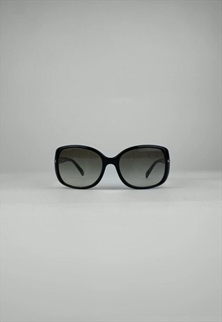 PRADA VINTAGE SUNGLASSES 90S Y2K OVERSIZED BLACK GOLD