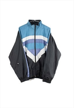 Vintage Sport Track Jacket in Black M