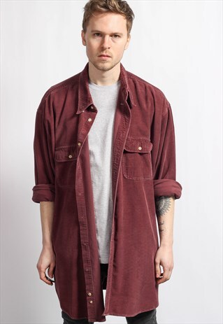 VINTAGE OVERSIZED CORDUROY SHIRT