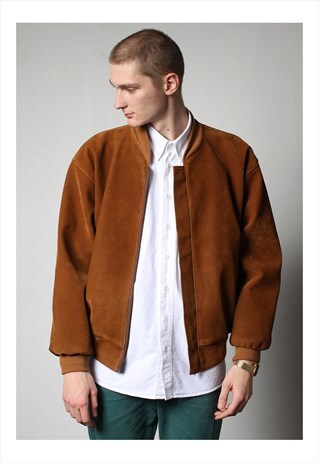 BALMAIN VINTAGE BALMAIN SUEDE BOMBER