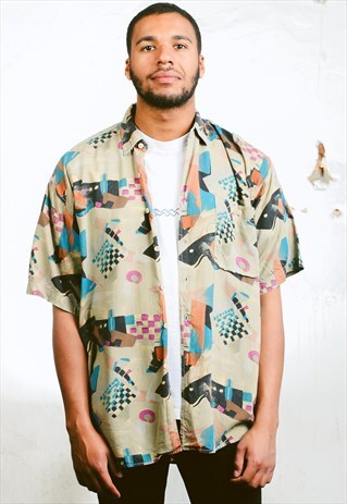 VINTAGE AZTEC PATTERN SHIRT
