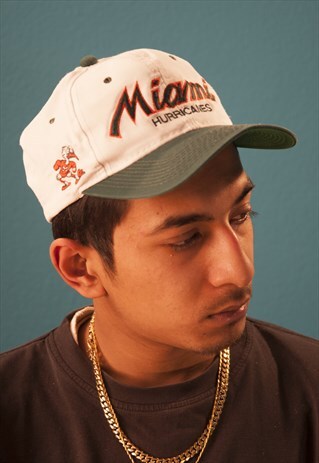VINTAGE NFL MIAMI HURRICANES SNAPBACK CAP HAT