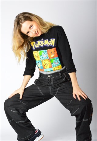 Y2K BLACK POKEMON TOP