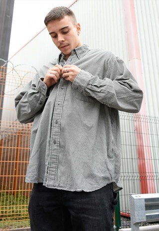 EDDIE BAUER HOUNDS TOOTH PRINT SHIRT