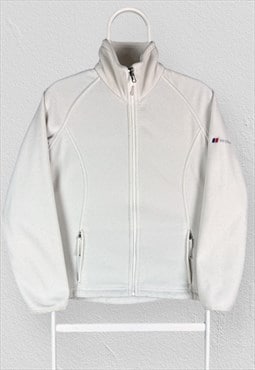 Berghaus Cream White Fleece Jacket Womens 8 Small