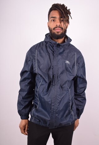 UMBRO MENS VINTAGE RAIN JACKET XL BLUE 90S