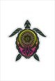 EMBROIDERED TRIBAL TURTLE IRON ON PATCH / SEW ON PATCH