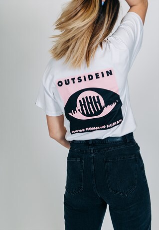 WHITE PINK T-SHIRT