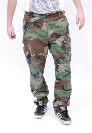 VINTAGE CAMO CAMOUFLAGE TROUSERS