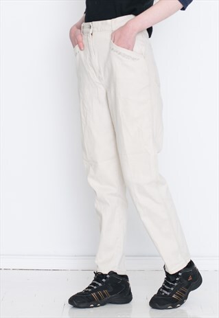 VINTAGE WHITE HIGH WAIST RETRO JEANS