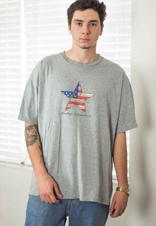 VINTAGE HARLEY DAVIDSON T-SHIRT LOGO 90S XXL 9.4