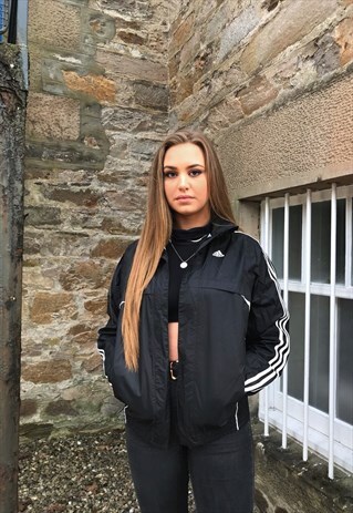 ADIDAS 3-STRIPES VINTAGE WATERPROOF SHELL FESTIVAL JACKET